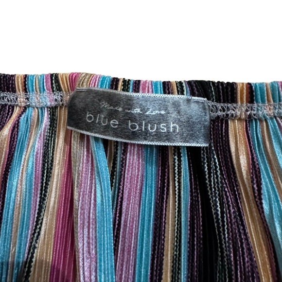 Blue Blush Women's Wide Leg Striped Jumpsuit Size Medium - Picture 2 of 5